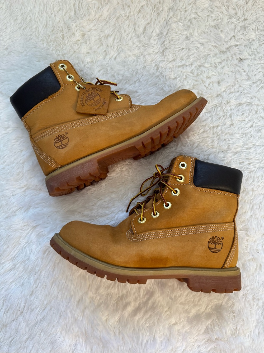 Timberland premium 6 inch boots wheat boys 7M youth